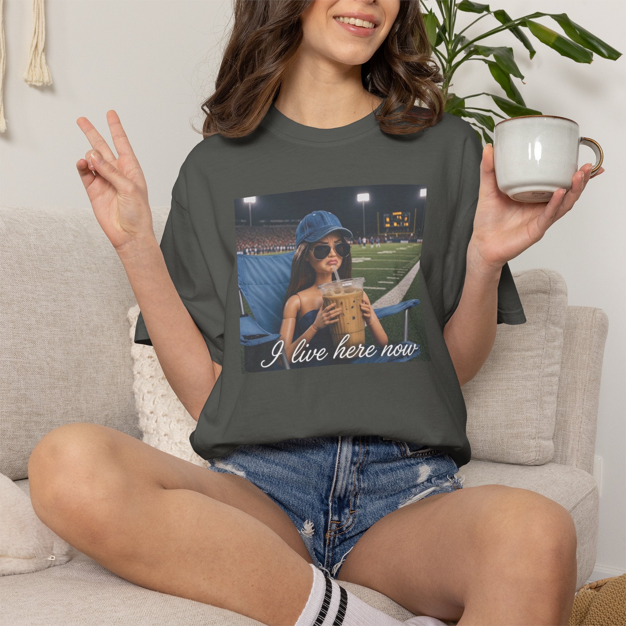 I Live Here Now T-Shirt — Vintage Photo Graphic Tee