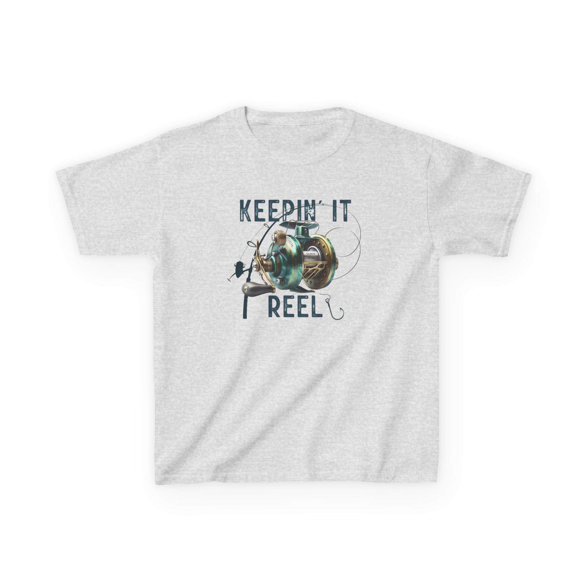 Kids T-Shirt — "Keepin' It Reel" Fishing Graphic Tee