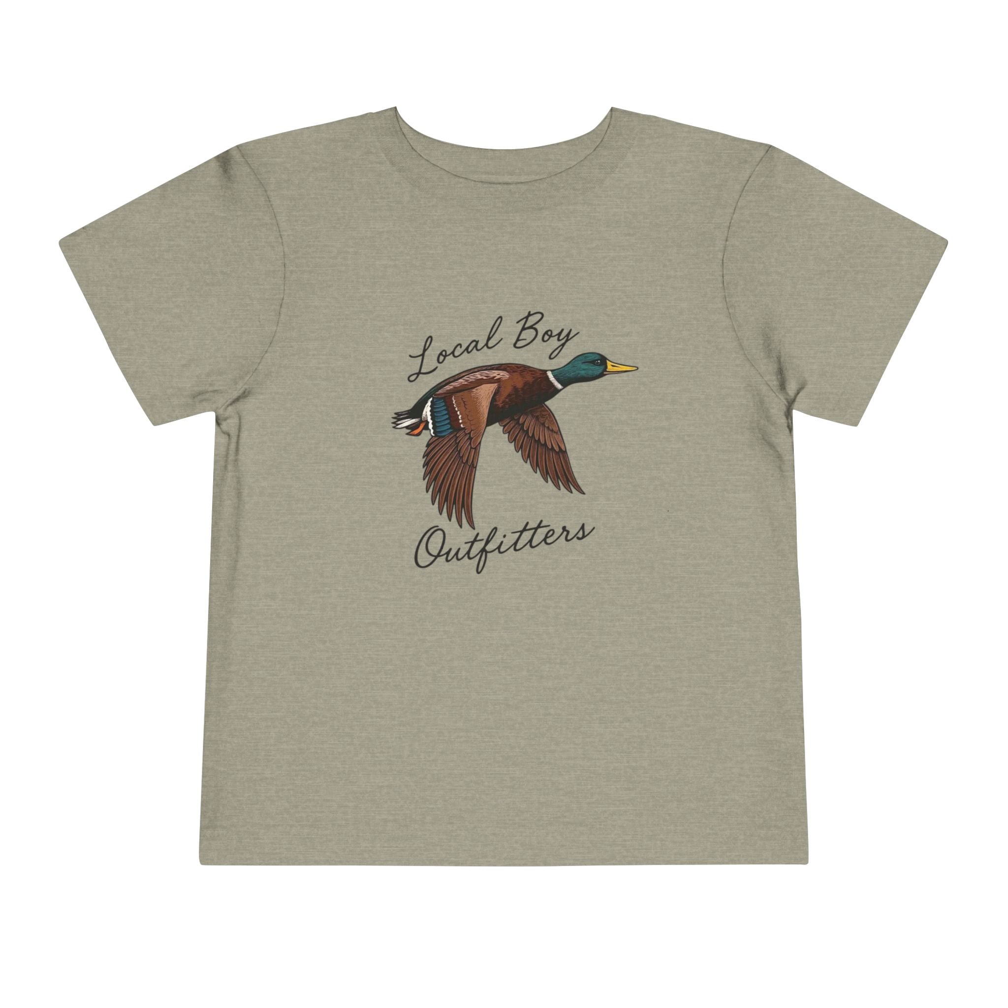 Toddler Tee — "Local Boy Outfitters" Flying Mallard Duck Shirt