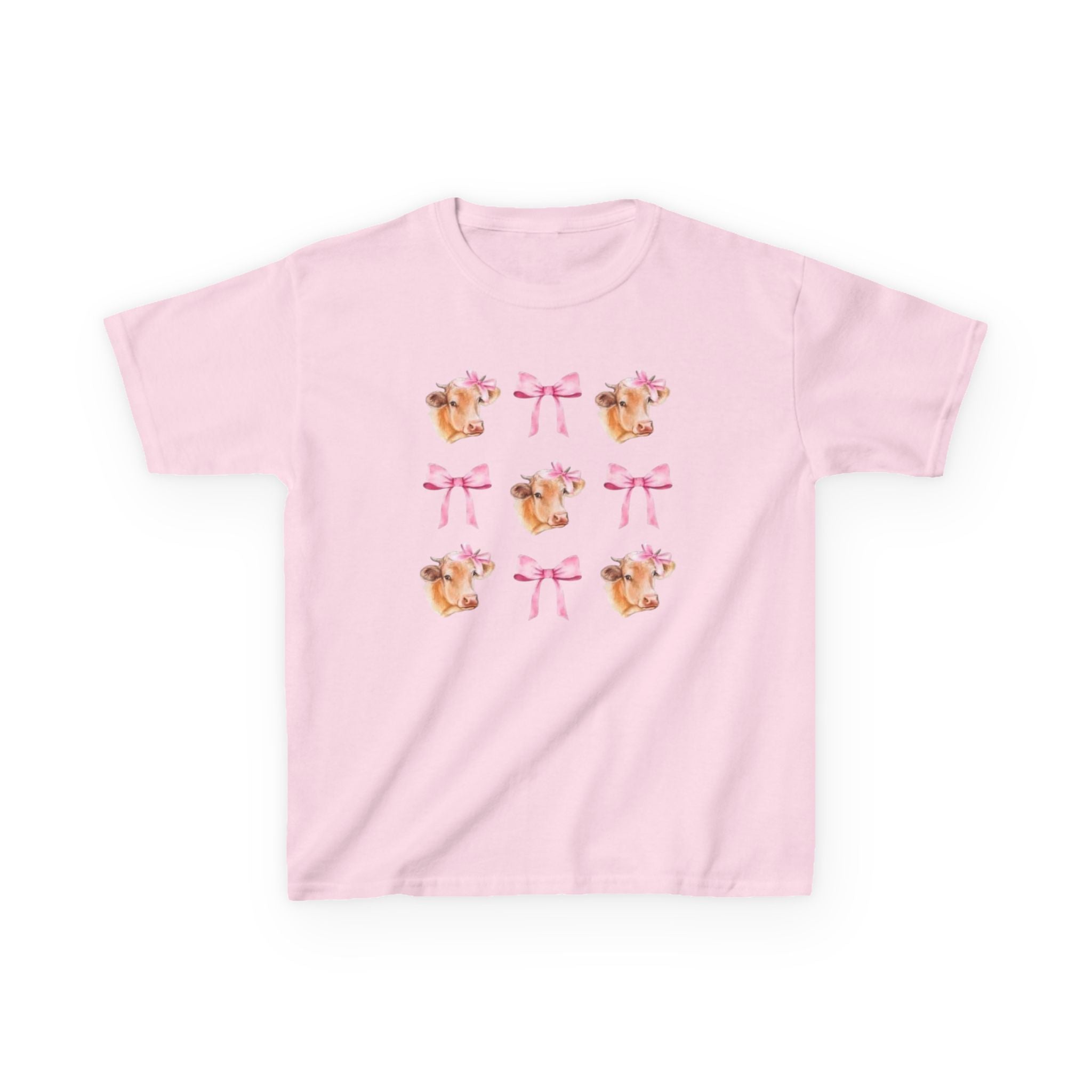 Cute Cow & Pink Bows Pattern