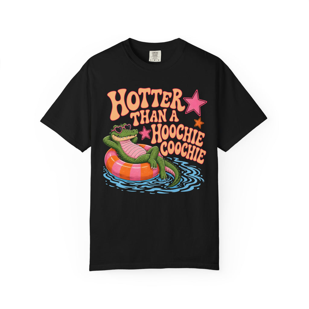 Hotter Than a Hoochie Coochie T-Shirt — Retro Frog Summer Graphic Tee