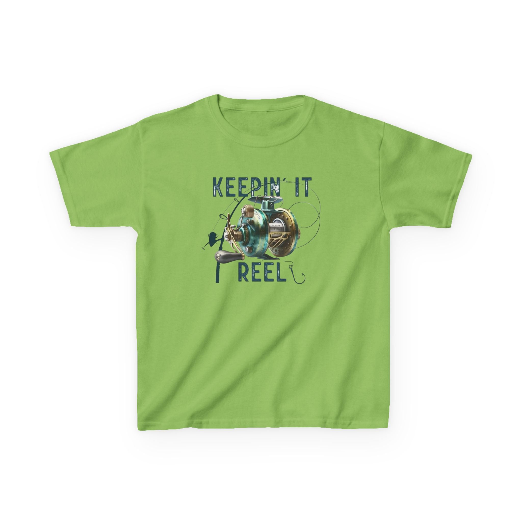 Kids T-Shirt — "Keepin' It Reel" Fishing Graphic Tee