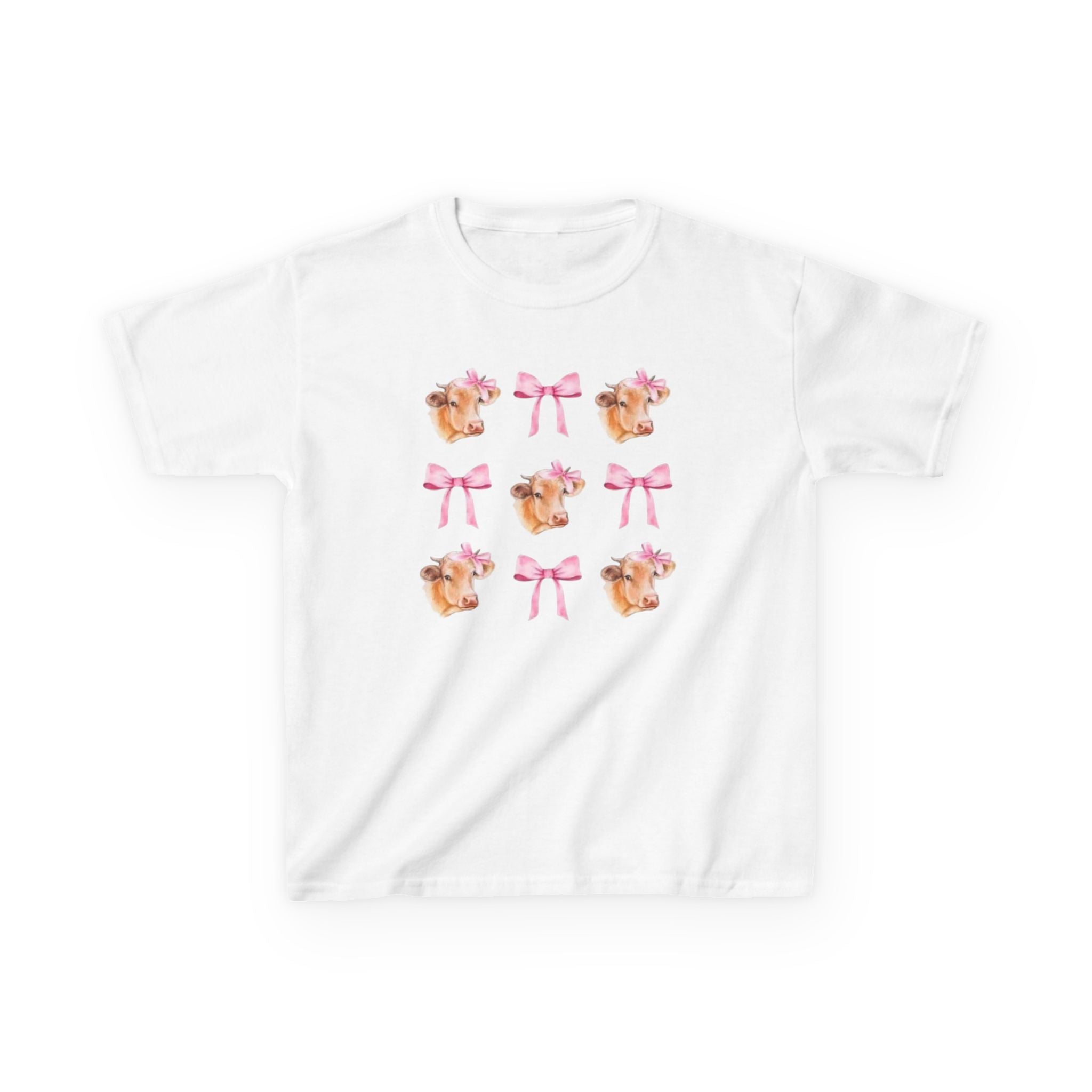 Cute Cow & Pink Bows Pattern