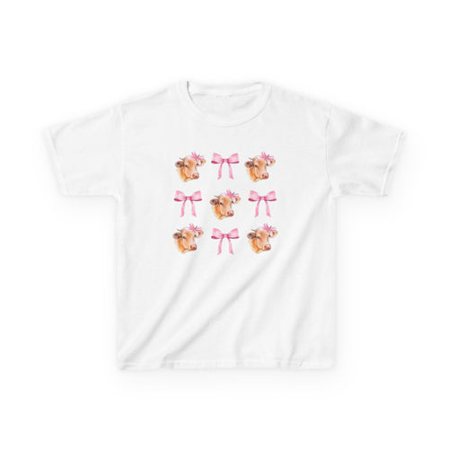 Cute Cow & Pink Bows Pattern
