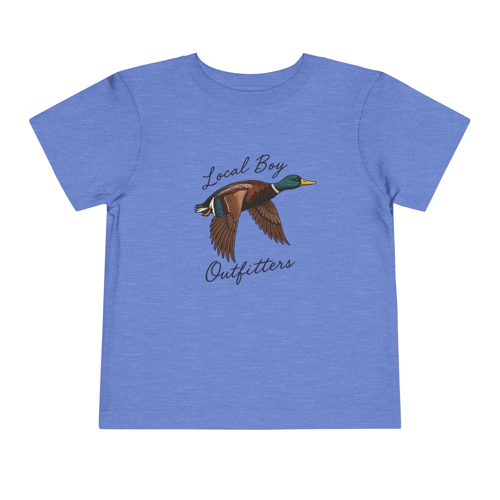 Toddler Tee — "Local Boy Outfitters" Flying Mallard Duck Shirt