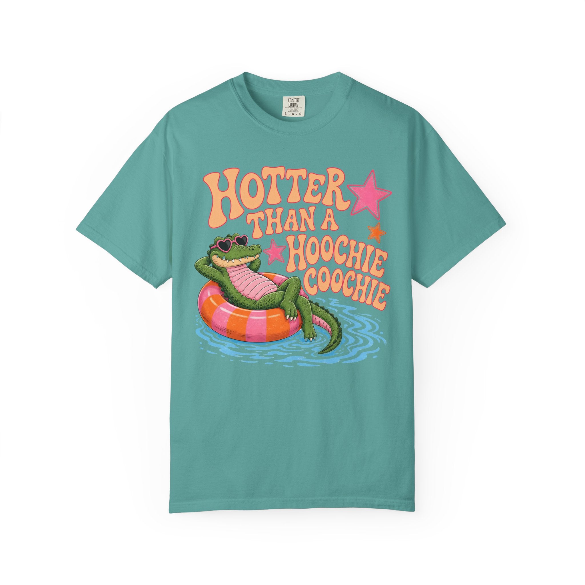 Hotter Than a Hoochie Coochie T-Shirt — Retro Frog Summer Graphic Tee