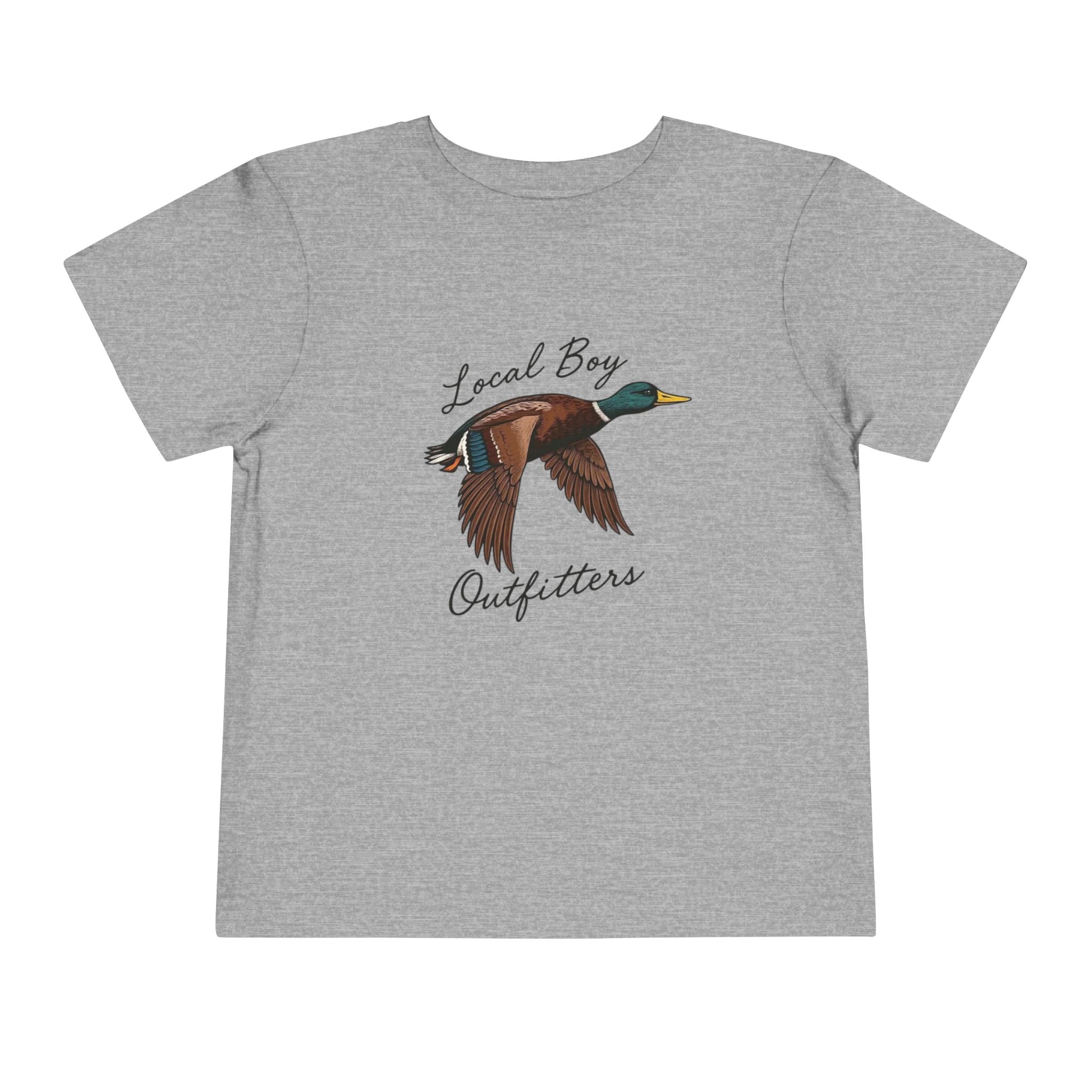 Toddler Tee — "Local Boy Outfitters" Flying Mallard Duck Shirt